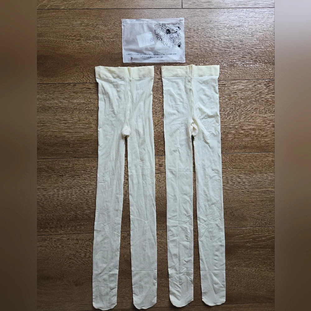 [NWOT] 3 PAIRS Girla Ballet Dance Dress Tights Yellow and White
